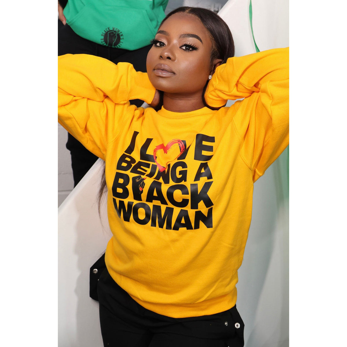 I Love Being a Black Woman Crewneck (Unisex)-50% OFF SPECIAL (JUST ADD TO CART)