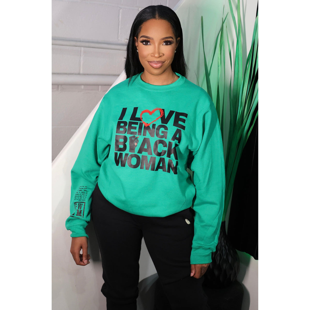 I Love Being a Black Woman Crewneck (Unisex)-50% OFF SPECIAL (JUST ADD TO CART)